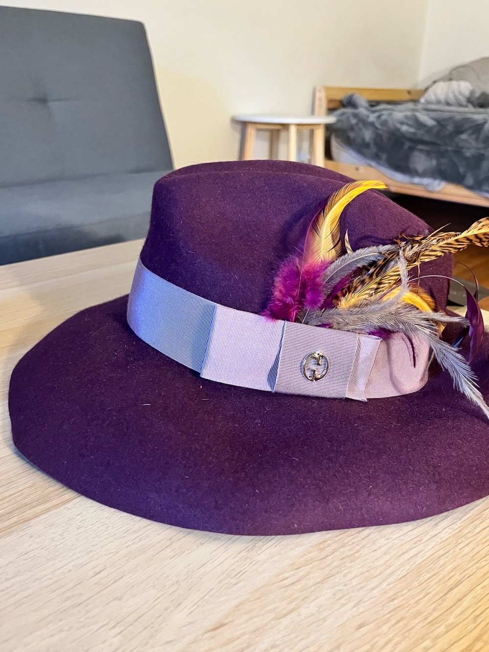 Purple Gucci Fedora - Picture 1 of 4